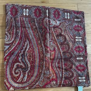 Pottery Barn multi colored paisley pillow covers